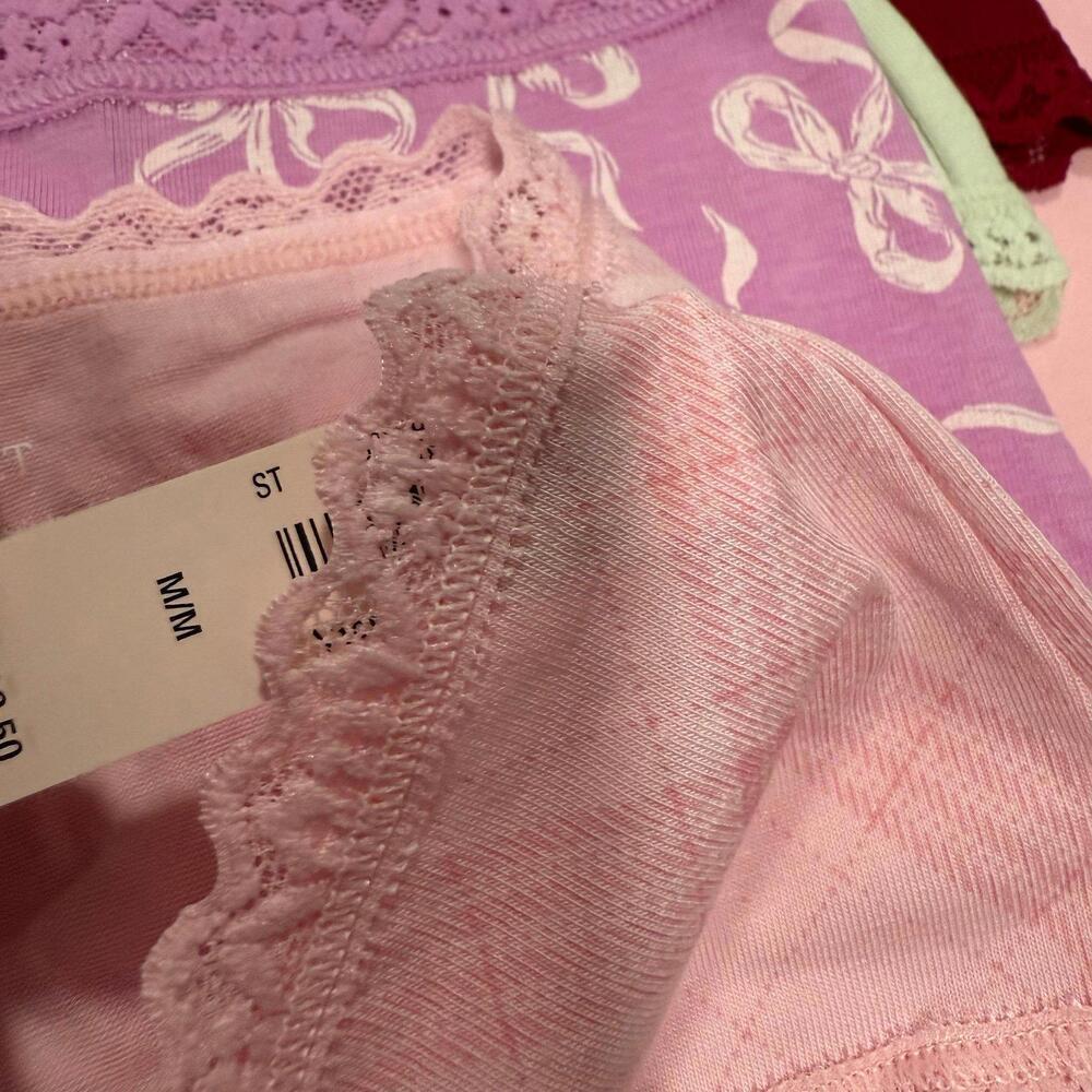 Victoria's Secret 5-Pack Lace Waist Cotton Cheeky Panties - Picture 6 of 6